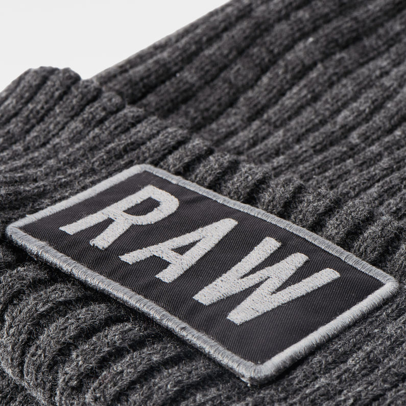 G-Star RAW® Xemy Beanie Grey detail shot buckle