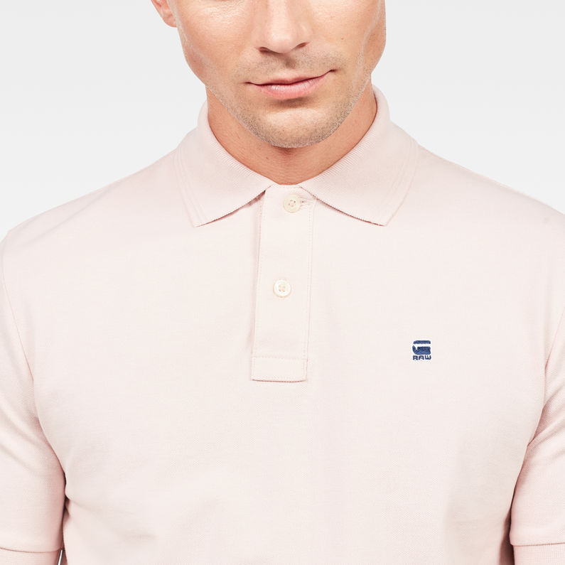 G-Star RAW® Dunda Polo Pink detail shot