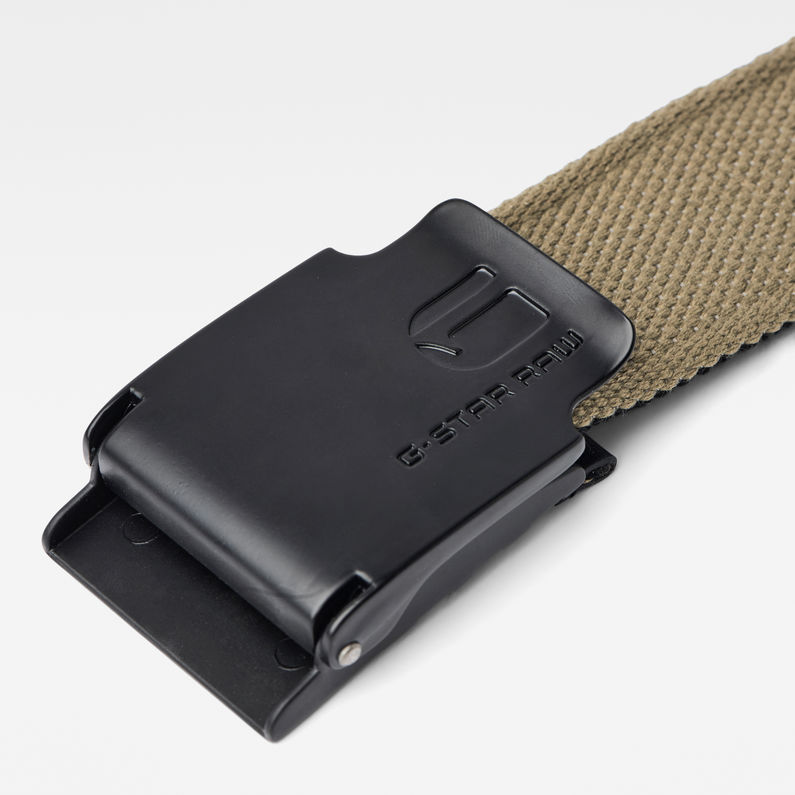 G-Star RAW® Zioks Webbing Belt Vert detail shot buckle