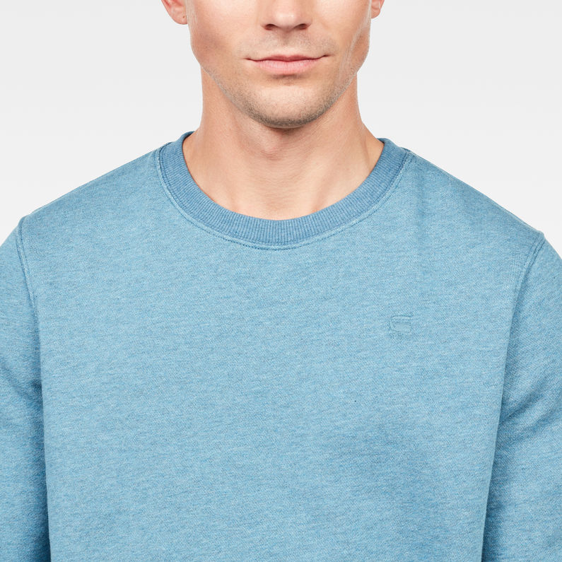G-STAR® Core Sweater Medium blue detail shot