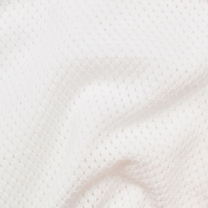 G-Star RAW® Boxy Mesh Knit White fabric shot