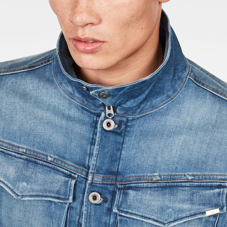 G-Star RAW® Vodan 3D Slim Jacket Medium blue detail shot