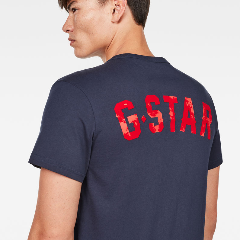 G-Star RAW® 09 T-Shirt Bleu foncé detail shot