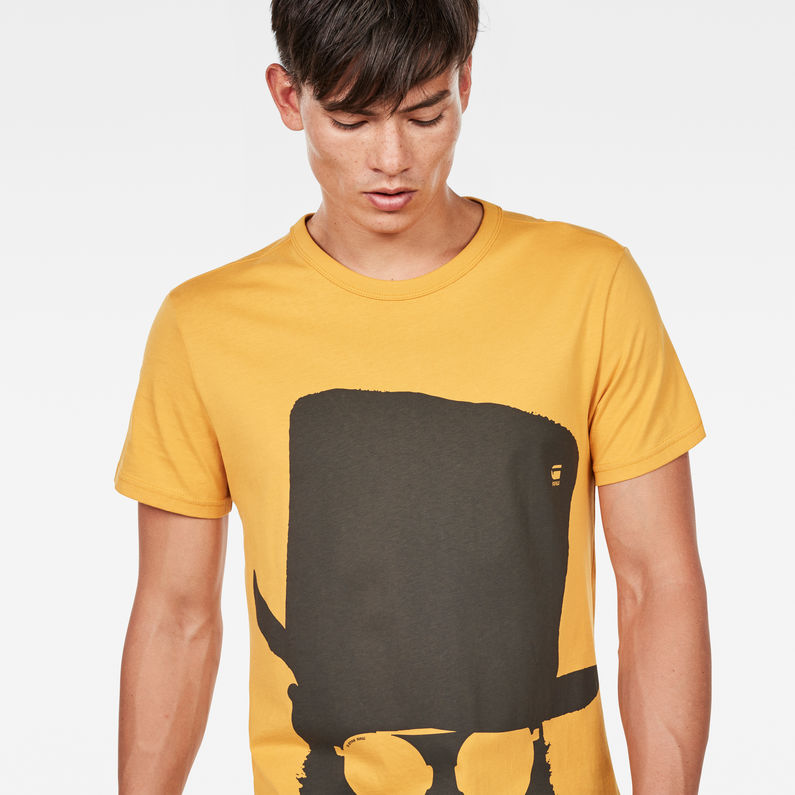g star raw t shirts yellow