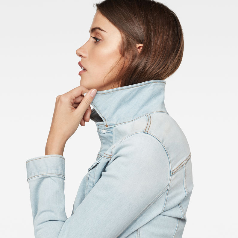 G-Star RAW® 3301 Slim Jacket Hellblau detail shot