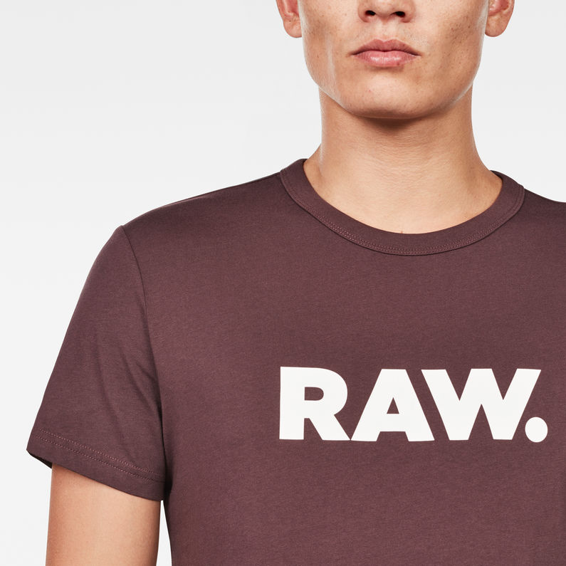 G-Star RAW® Holorn T-Shirt Purple detail shot