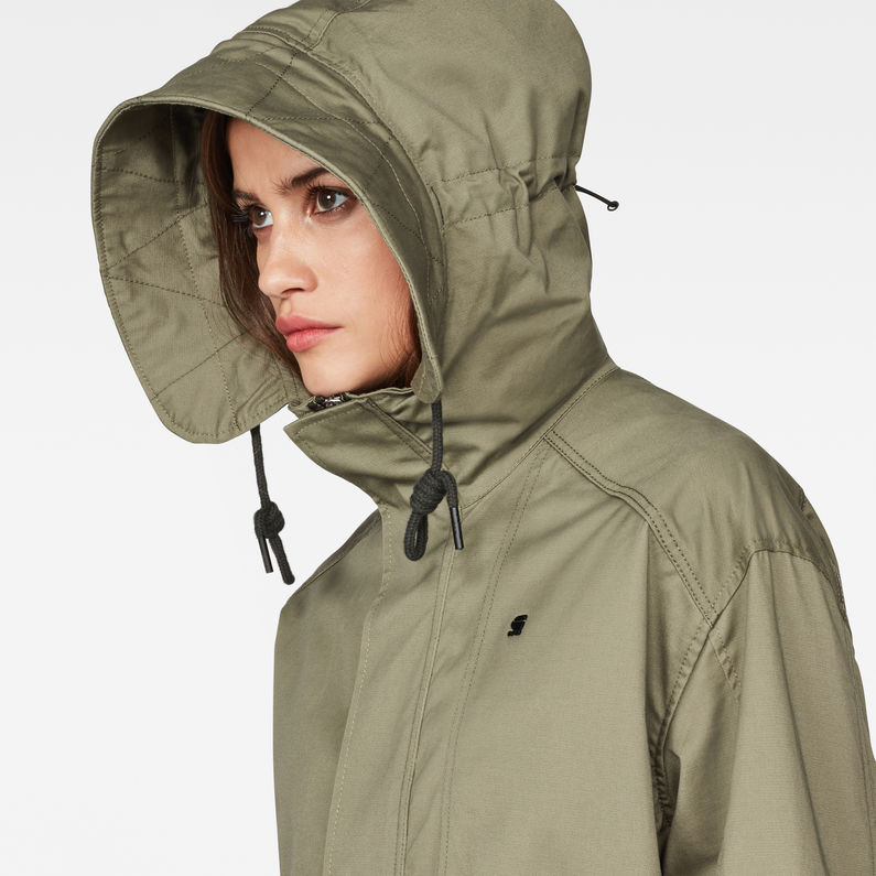 G-Star RAW® Rovic Loose Parka Green detail shot