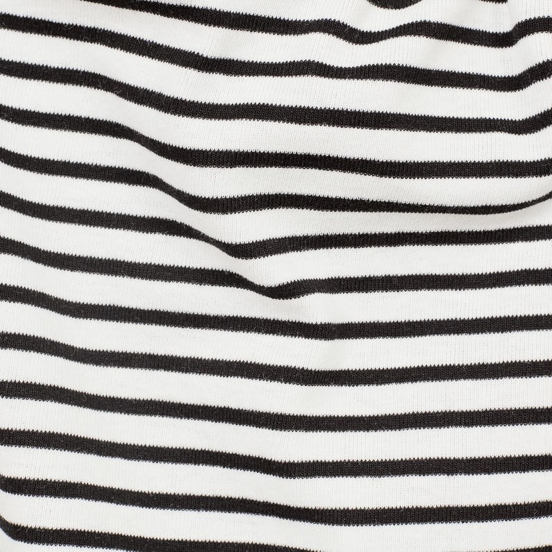 G-Star RAW® Raw Correct Silber Cropped T-Shirt Blanco fabric shot
