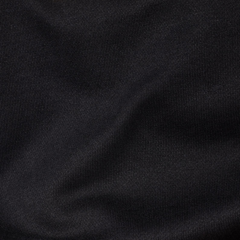 G-Star RAW® Halgen Reffit Boyfriend Hooded Sweat Dress Black fabric shot