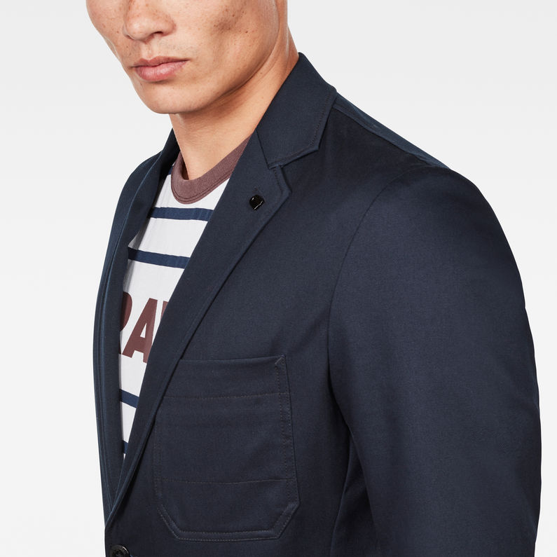 G-Star RAW® Blake Blazer Dunkelblau detail shot