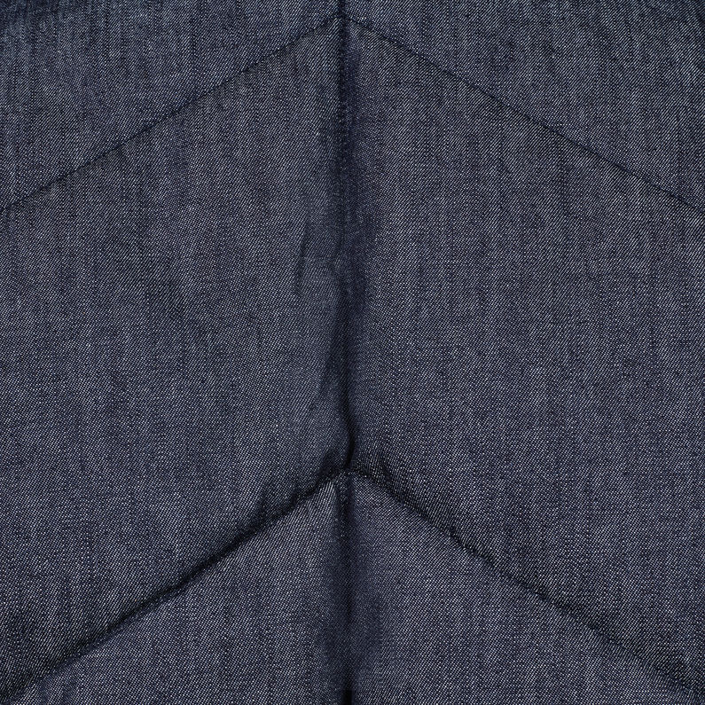 G-Star RAW® Whistler Meefic Quilted Bomber Bleu foncé fabric shot