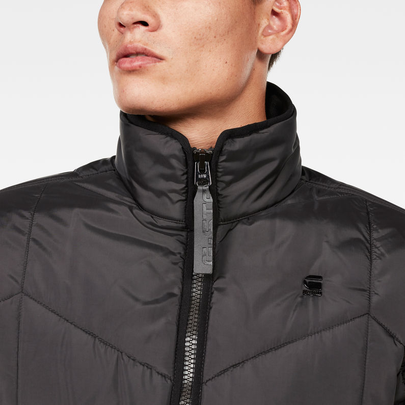 G-Star RAW® Whistler Meefic Quilted Bomber Black detail shot