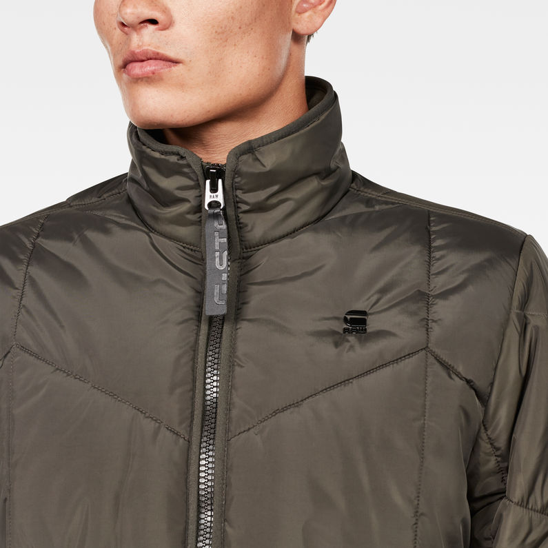 G-Star RAW® Whistler Meefic Quilted Bomber Grau detail shot