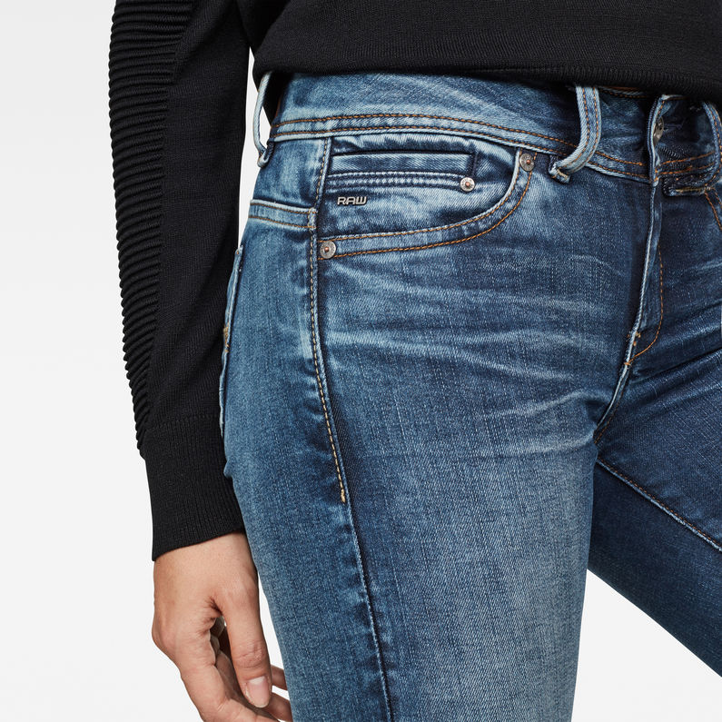 G-STAR® Midge Skinny Bootcut Jeans Midden blauw