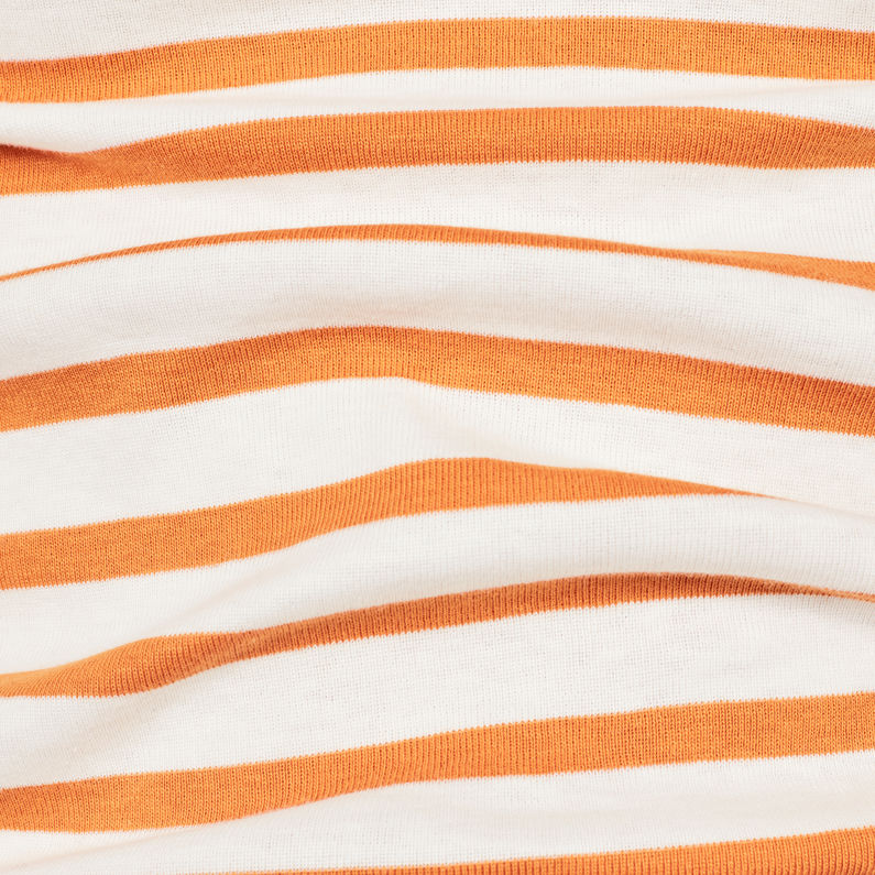 G-Star RAW® Zovas Slim Boatneck Orange fabric shot