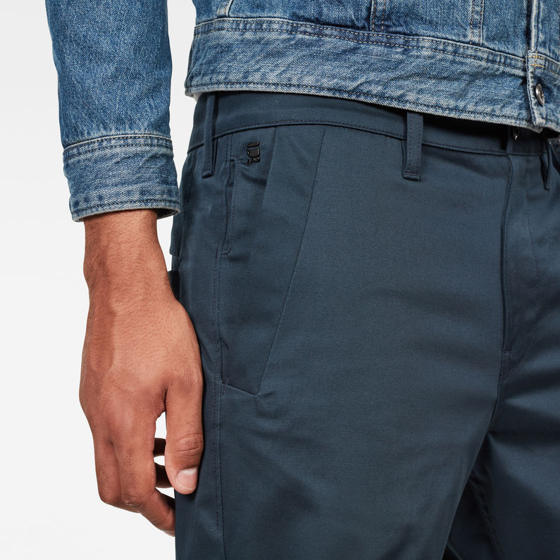 G-Star RAW® Bronson Straight 1/2 Shorts Mittelblau detail shot