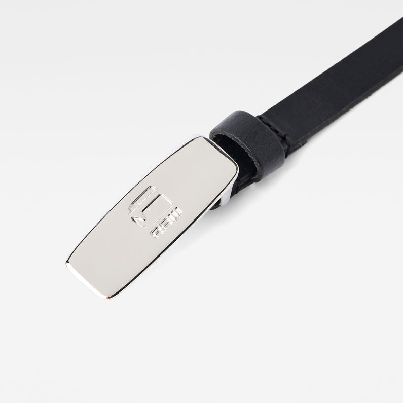 G-Star RAW® Dorala Pin Belt Black detail shot buckle