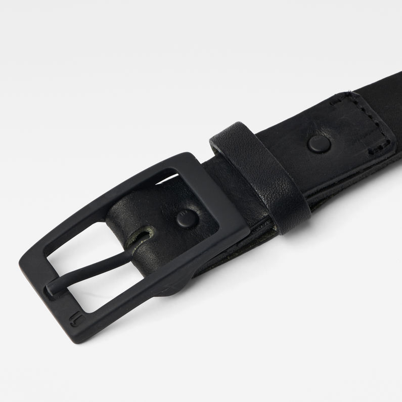 G-STAR® Estan Belt Noir detail shot buckle