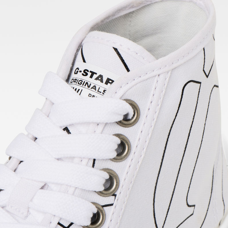 G-STAR® Rovulc Pattern Mid Sneakers White detail