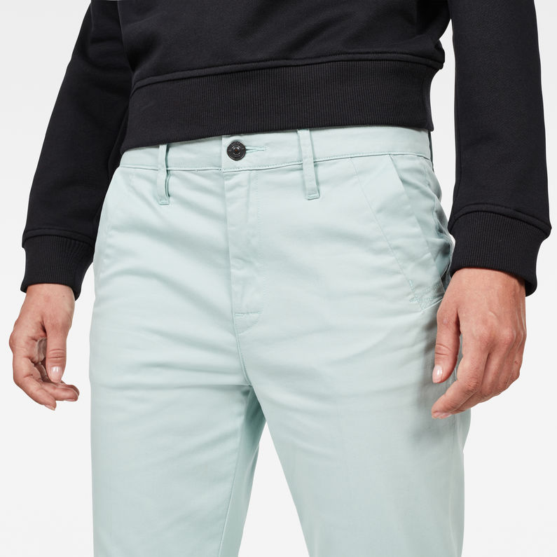 G-STAR® Bronson Mid waist Skinny Chino Light blue detail shot