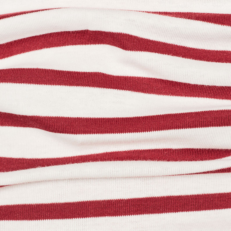 G-Star RAW® Zovas Slim Boatneck Red fabric shot