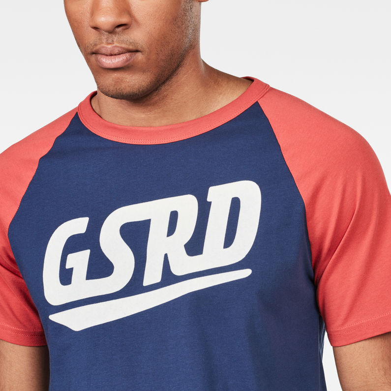 G-Star RAW® Buckston Raglan T-Shirt Dark blue detail shot