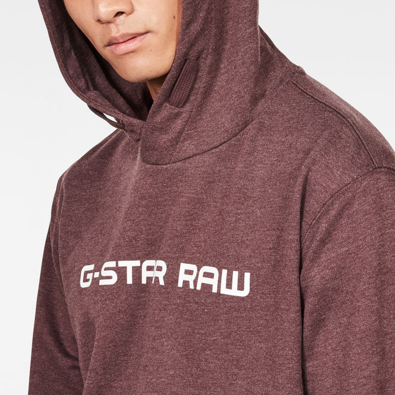 G-Star RAW® Loaq Hooded Sweater Morado detail shot