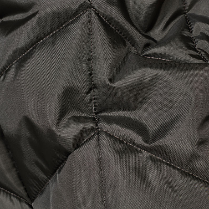 G-Star RAW® Whistler Meefic Quilted Hooded Bomber Grey fabric shot