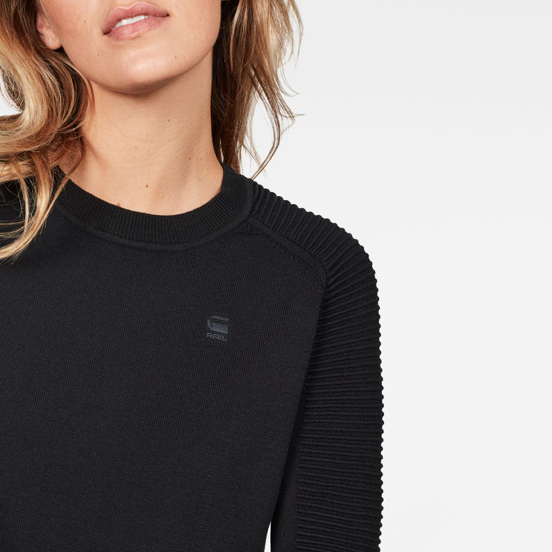 G-Star RAW® Suzaki Knit Black detail shot