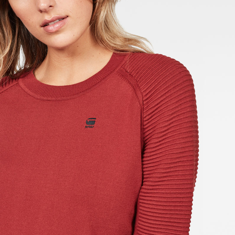 G-Star RAW® Suzaki Knit Red detail shot