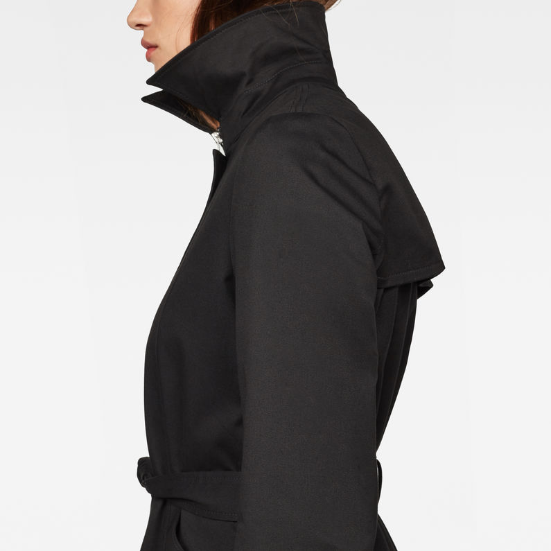 G-Star RAW® Minor Slim Trench Black detail shot