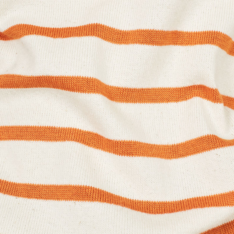 G-Star RAW® Deline Breton Turtle Knit White fabric shot