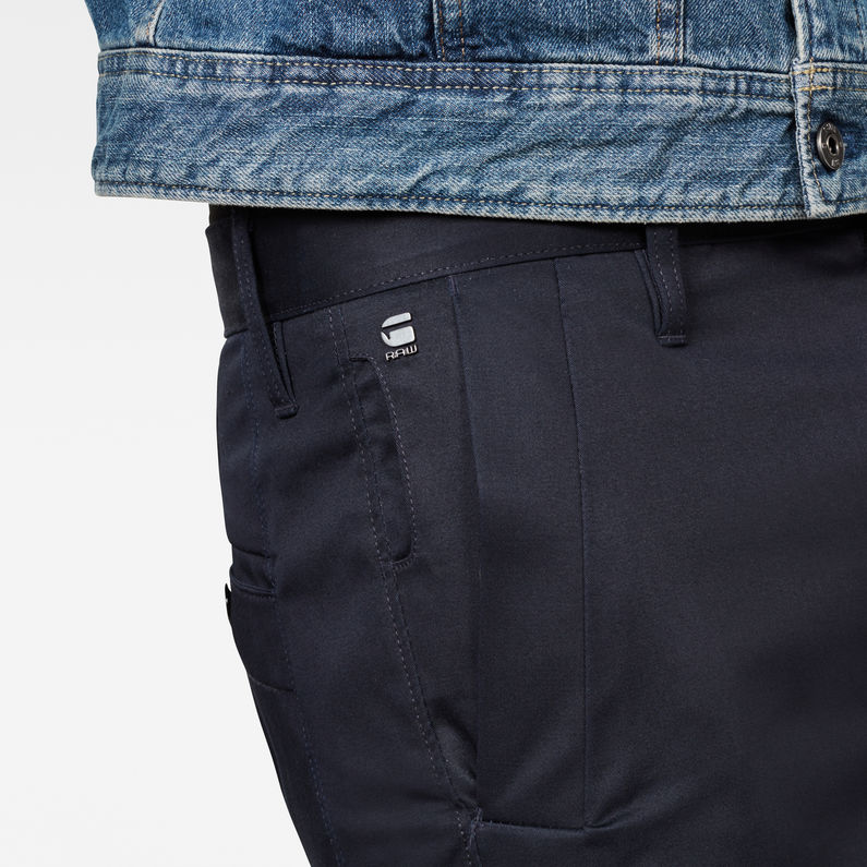 G-STAR® Bronson Tapered Chino Azul oscuro detail shot