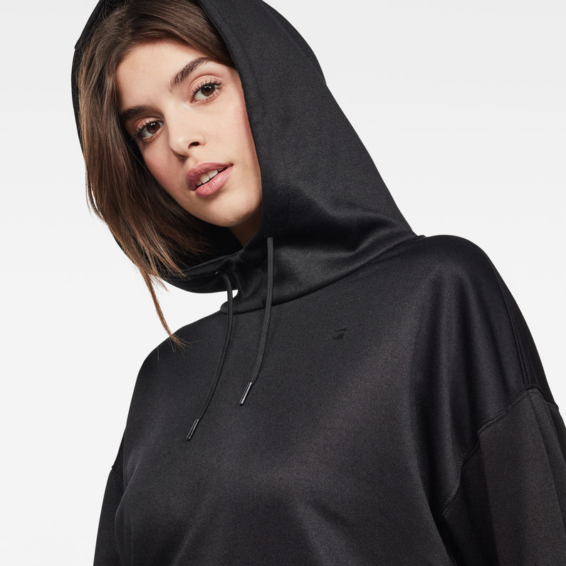 G-Star RAW® Motac-X Oversized Hooded Sweater Black detail shot