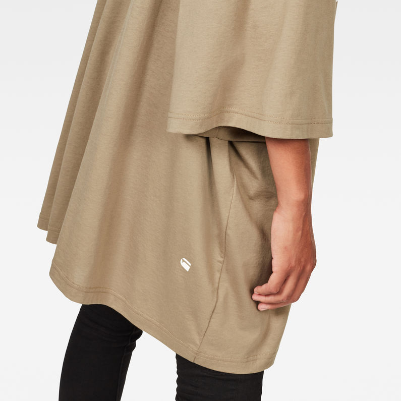 G-Star RAW® Glasy Loose 3/4-Sleeve T-Shirt Green detail shot