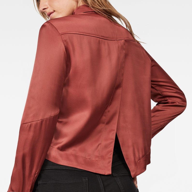 G-Star RAW® Vodan Dc Cropped Open Back Shirt Brown