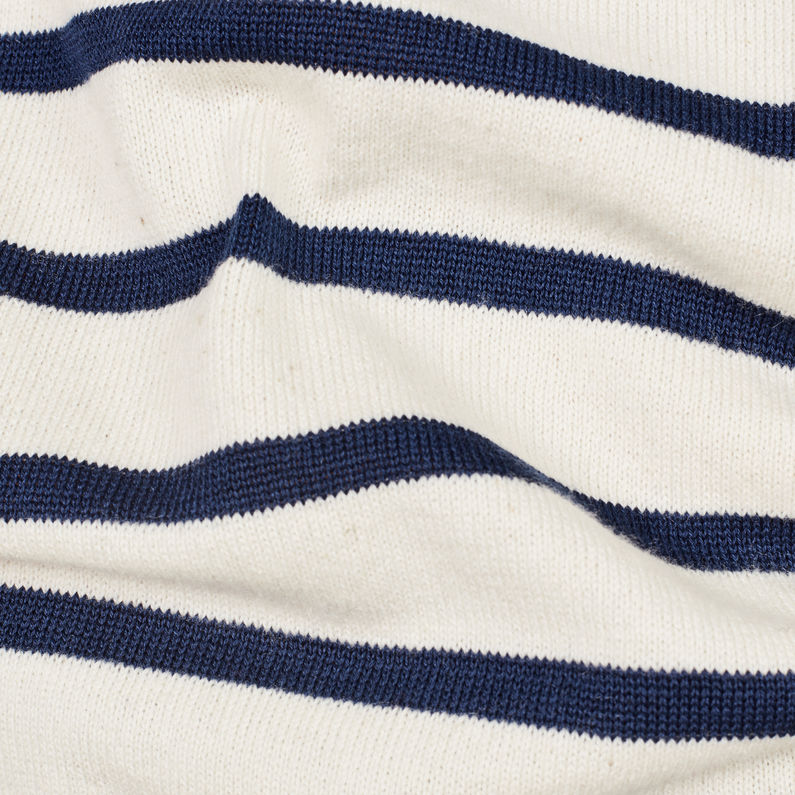 G-Star RAW® Deline Breton Turtle Knit White fabric shot