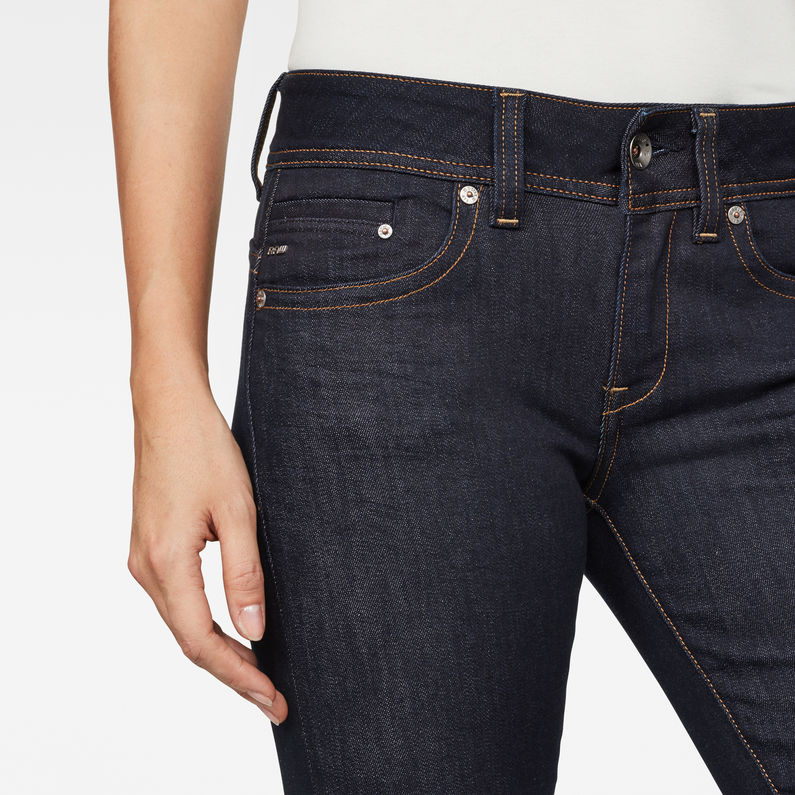 G-STAR® Midge Saddle Straight Jeans Donkerblauw