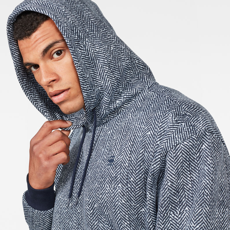 G-Star RAW® Siringo Stor Hooded Sweat Dark blue detail shot