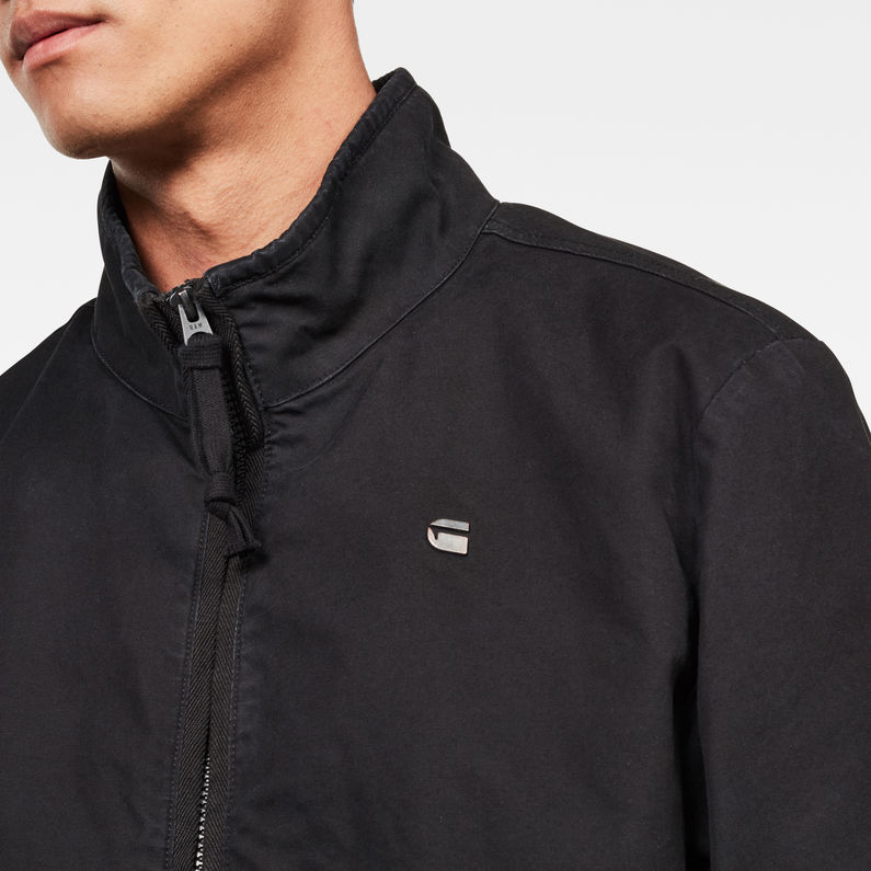 G-STAR® Deline Track Overshirt Black detail shot