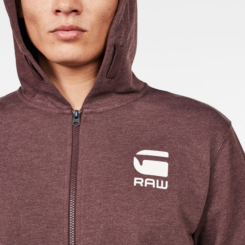 doax hooded zip thru sweater