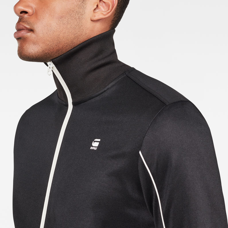G-Star RAW® Lanc Slim Tracktop Sweat Black detail shot