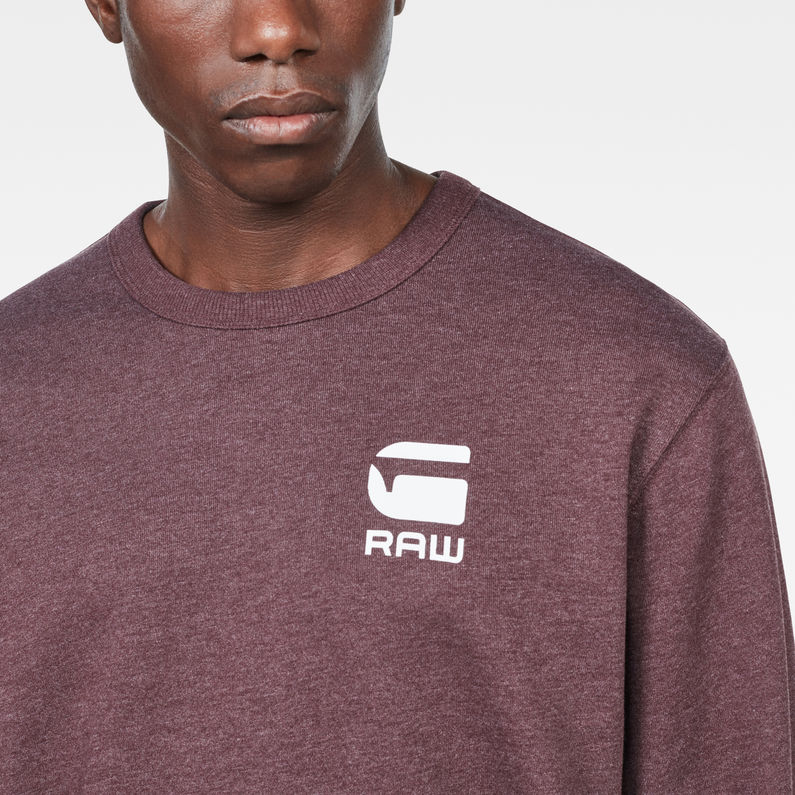 G-Star RAW® Doax Sweat Sweater Lila detail shot