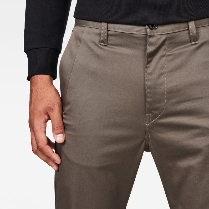 G-STAR® Bronson Tapered Chino Grey detail shot