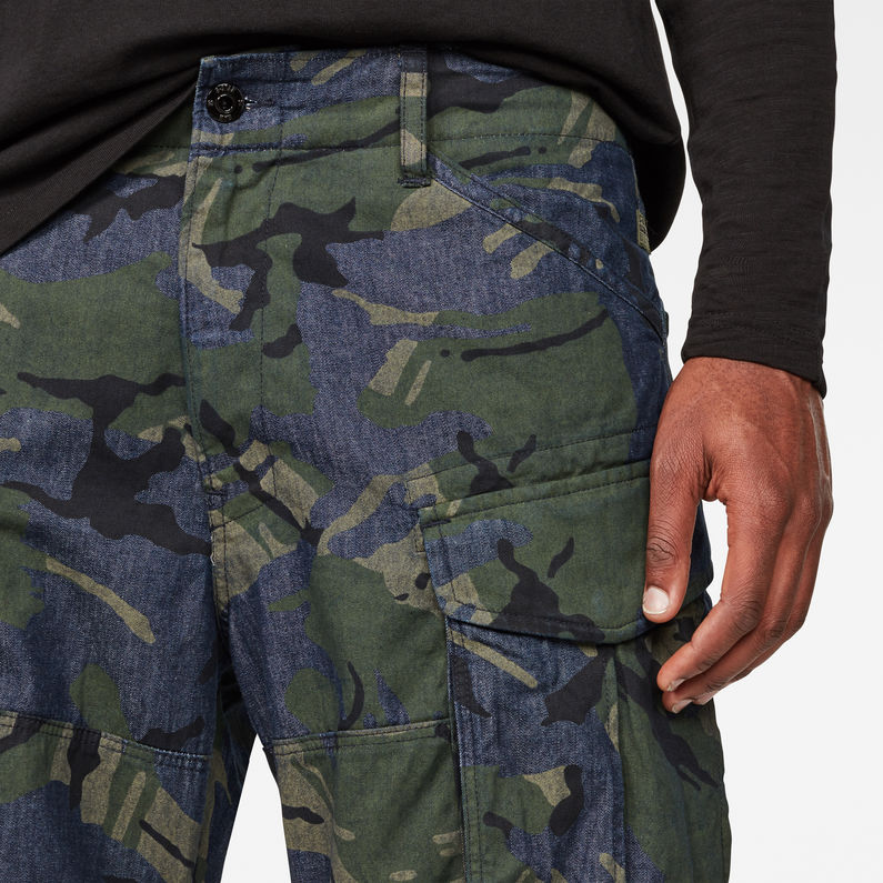 G-Star RAW® Rovic Relaxed 1/2-Length Shorts Green detail shot