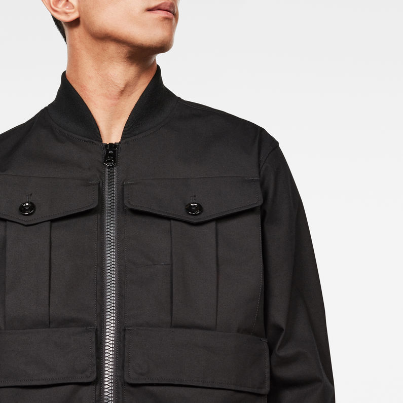 G-STAR® Rackam Army Bomber Black detail shot