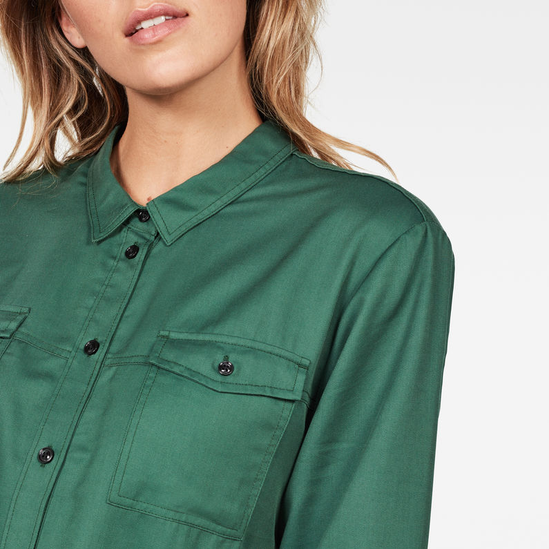 Pleated Shirt - Green