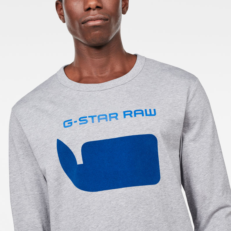 G-Star RAW® Seii T-Shirt Grey detail shot