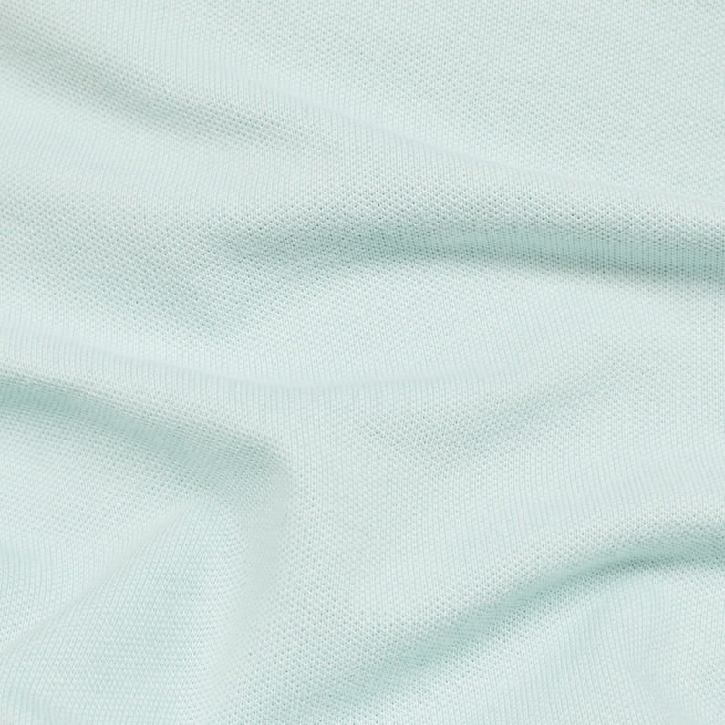 G-STAR® Raw Correct Polo 1/2-Sleeve Flare Dress Azul claro fabric shot