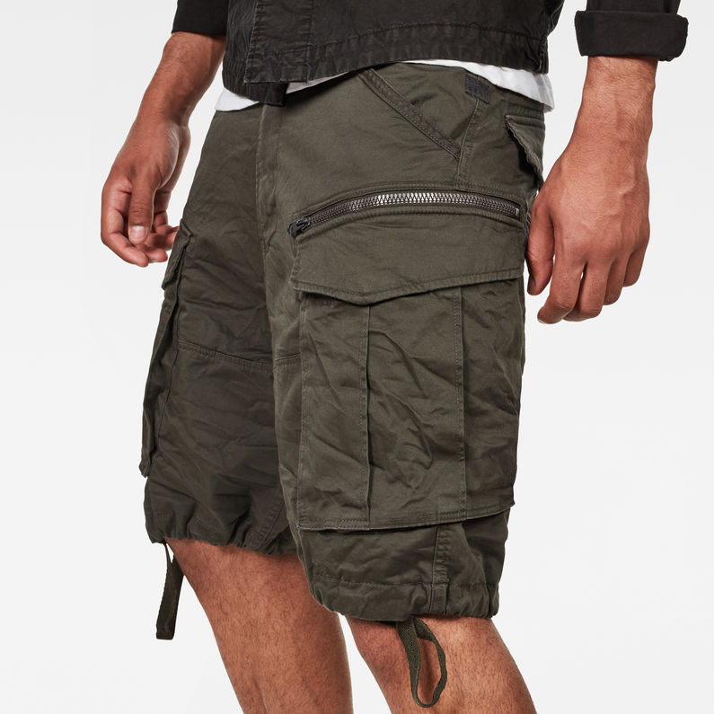 G-STAR® Rovic Zip Relaxed 1/2-Length Shorts Grey detail shot